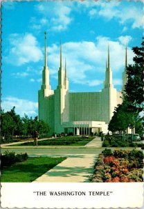 Kensington, MD Maryland   WASHINGTON TEMPLE~Mormon Church   4X6 Postcard