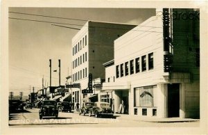 AK, Fairbanks, Alaska, 2nd Avenue, 1940s Cars, RPPC