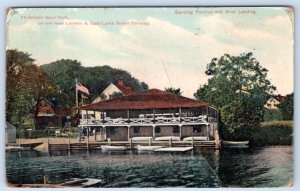 YE GOLDEN SPUR PARK*DANCE PAVILION BOAT LANDING*NEW LONDON EAST LYME ST RAILWAY