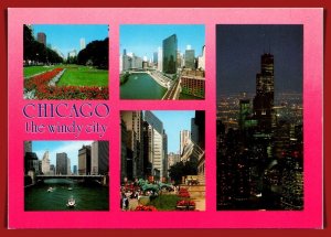 Illinois. Chicago - The Windy City - Multi View - [IL-379X]