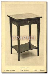 Old Postcard Louis XVI table