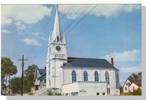 Machias, Maine/ME Postcard, Congregational Church,Near Mint!