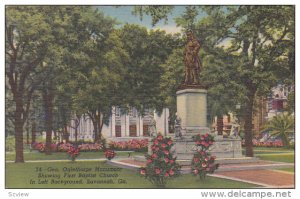 Gen. Oglehorpe Monument, First Baptist Church, Savannah, Georgia, 30-40s