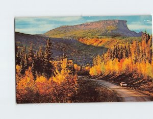 Postcard Indian Head Rock, Alaska Highway, Canada