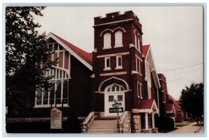 Kansas City Missouri MO Postcard First Evangelical Covenant Church Scene c1960's