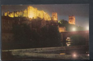 Co Durham Postcard - Durham Castle and Cathedral, Floodlit  RS19898