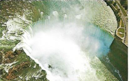 US Niagara Falls, New York. Aerial View of Horseshoe Falls