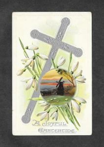 1909 Tucks Easter Scene Embossed Picture Postcard!