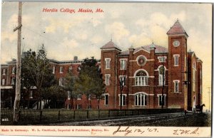 View of Hardin College, Mexico MO c1907 Vintage Postcard F47