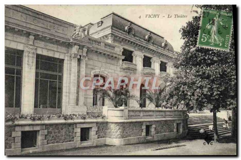 Old Postcard Vichy Theater