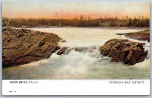 Postcard MacTier Ontario c1910s Moon River Falls Scenic Georgian Bay District