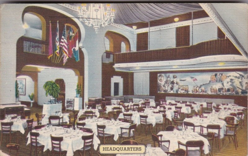 New York City Interior Headquarters Restaurant 1957 sk2433