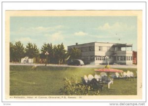 AU PARASOL, Hotel et Cabines, Chicoutimi, Province of Quebec, Canada, PU-1950