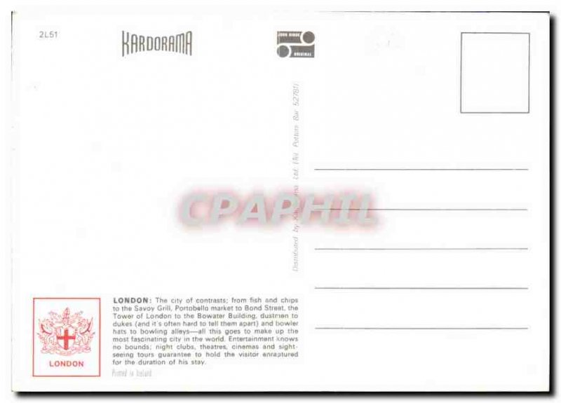 Modern Postcard Greetings from London