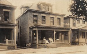 J26/ Columbus? Ohio RPPC Postcard c1910 Savage Home Residence 69