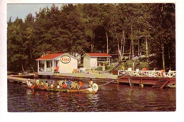 Presquile Camp, Long Canoe, Esso Gas Station French River, Ontario, Photo Ale...