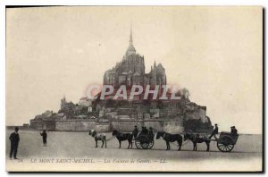 Old Postcard Mont Saint Michel The Car Genets