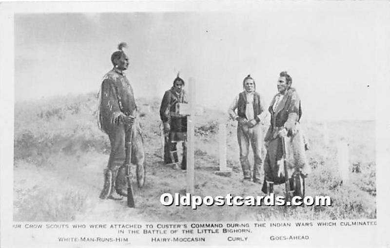 Our Crow Scouts who were attached to Custer's Command White Man Runs Him...