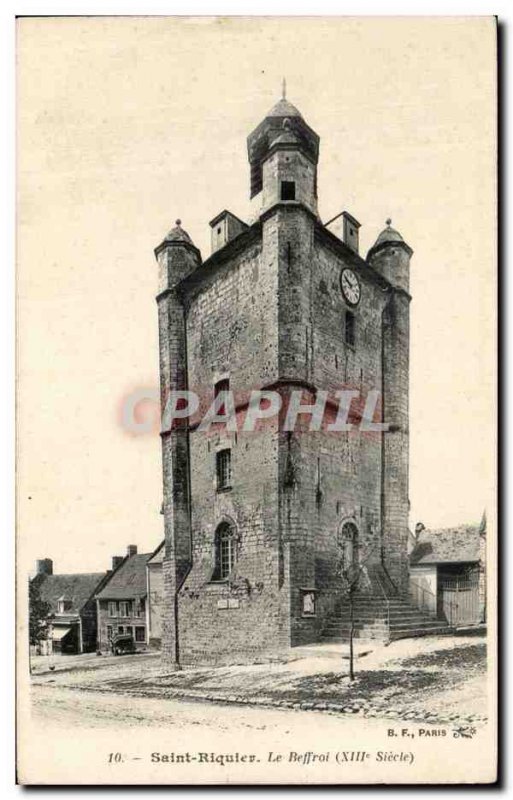 Old Postcard Saint Riquier The Belfry