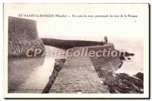 Postcard Old St Vaast La Hougue A Corner Of Wall Walk