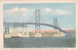 Canada Island Of Orleans Bridge Near Quebec