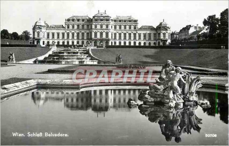 Postcard Wien Modern Schlob Belvedere