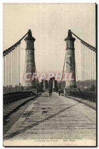 Postcard Old Genoa the Rosiers L & # 39entree bridges