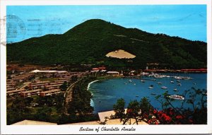 Virgin Islands St. Thomas Charlotte Amalie Vintage Postcard C195