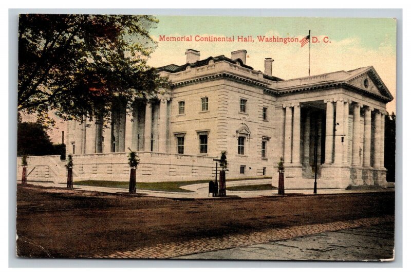 Vintage 1910's Postcard Panoramic View Memorial Continental Hall Washington DC