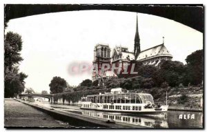 Postcard Old Paris Boat Trip Fly Coup d & # 39oeil at Notre Dame