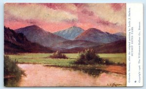 ESTES PARK, CO Colorado ~ SUNSET, ESTES PARK by Leslie Skelton 1908 Postcard