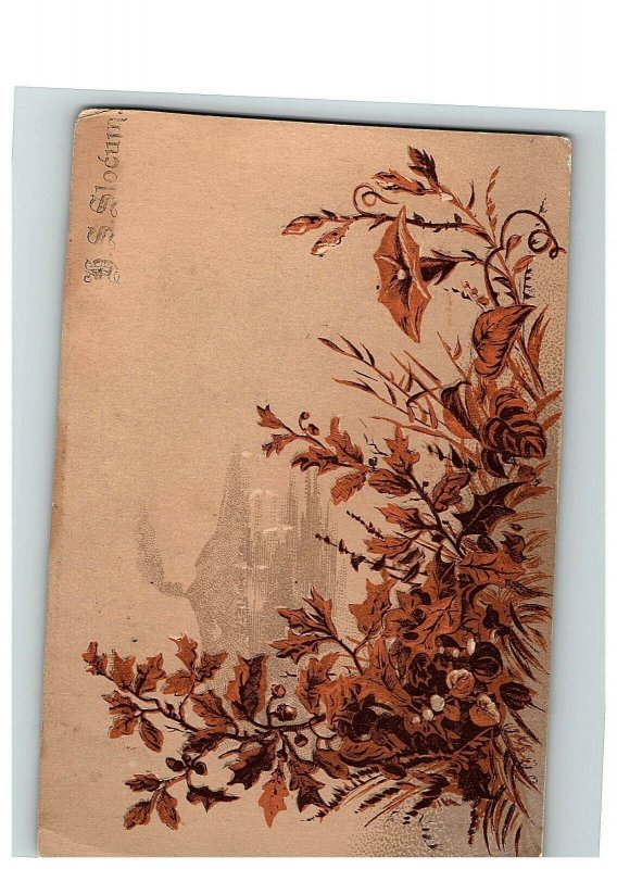 H S Slocum Furniture & Undertaking Victorian Trade Card Morrisville New York 