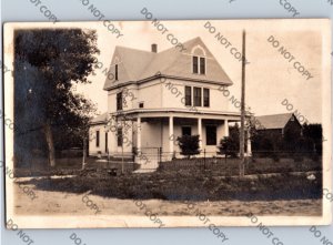 c1910 Private Residence Home House AINSWORTH Nebraska NE Brown County RPPC Photo