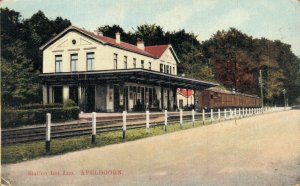 Netherlands Station het Loo Apeldoorn Vintage Postcard 07.61