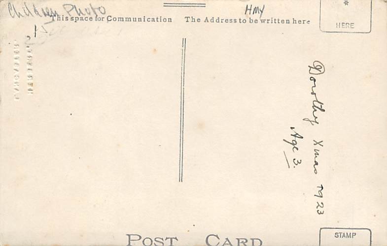 Real Photo Children with Toys Postcard