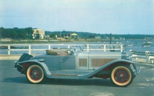 1927 Isotta Fraschini Roadster, Blue, Vtg Chrome Postcard