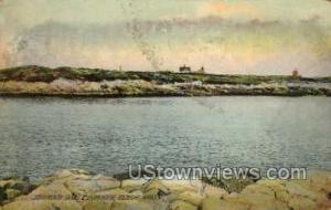 Straitmouth Island & Light House Rockport MA 1908