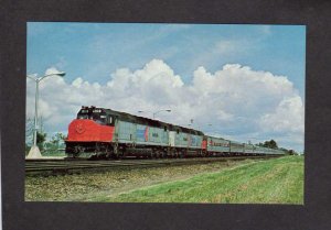 FL Silver Meteor Amtrak Railroad Train Jacksonville Florida Postcard RR PC
