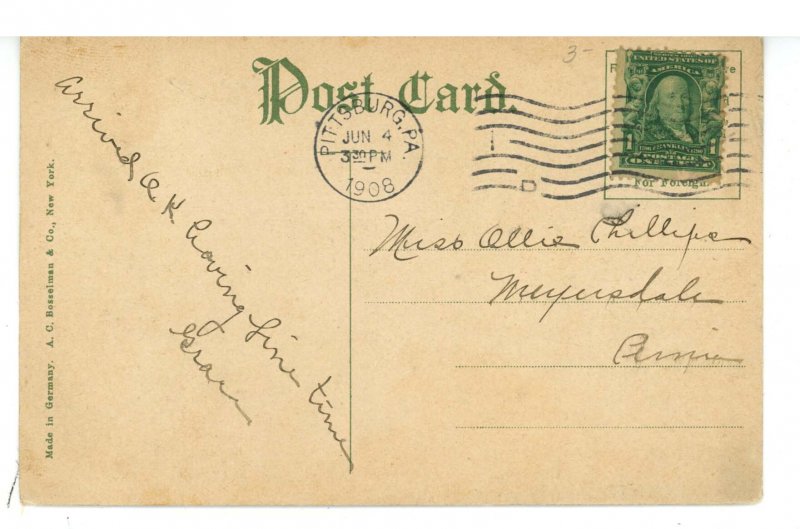 PA - Pittsburgh. Luna Park Night Scene  ca 1908