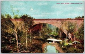 Washington D.C., Cabin John Aqueduct Arch Bridge, Water from Potomac, Postcard