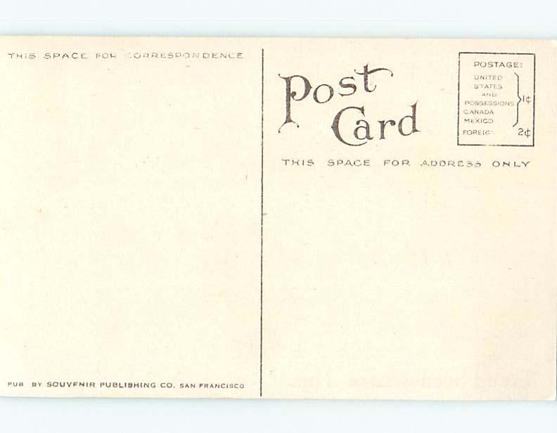 Divided-Back PENNANT POSTCARD San Francisco California CA HM5376