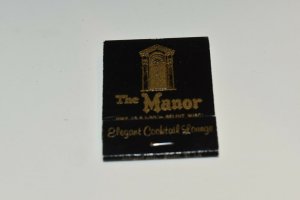 The Manor Beloit Wisconsin 20 Strike Black Matchbook