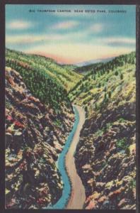 Big Thompson Canyon Near Estes Park CO Postcard 4497