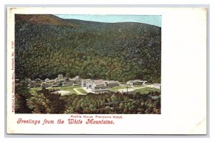 Greetings From The White Mountains Profile House Franconia Notch N. H. Postcard