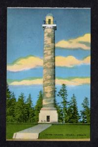 OR View Astor Column Astoria Oregon Vintage Postcard Carte Postale PC