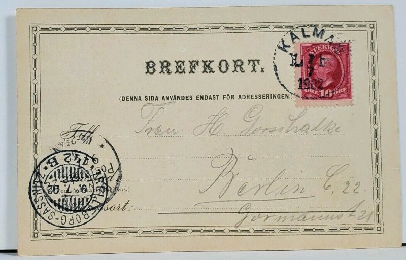 Sweden Teachers Seminary Rostad c1902 Postcard I6