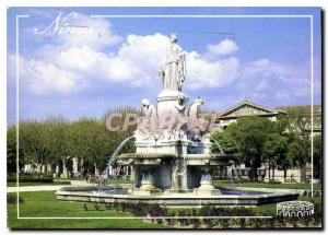 Modern Postcard Nimes plaza and fountain Pradi?