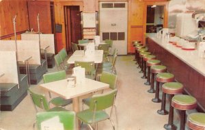 Asbury Park New Jersey Linda's Restaurant Interior Vintage Postcard AA57498