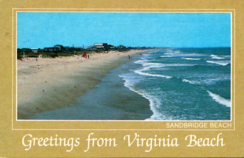 Virginia Virginia Beach Greetings Sandridge Beach