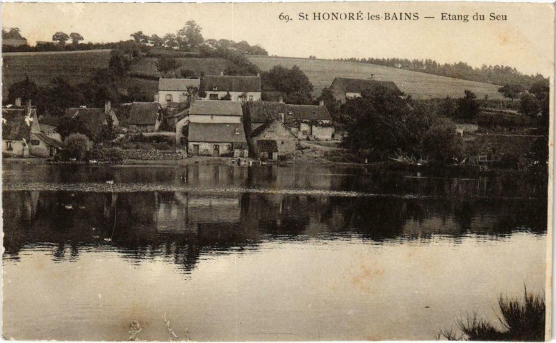 CPA St-HONORÉ-les-BAINS Étang du Seu Nievre (100309)